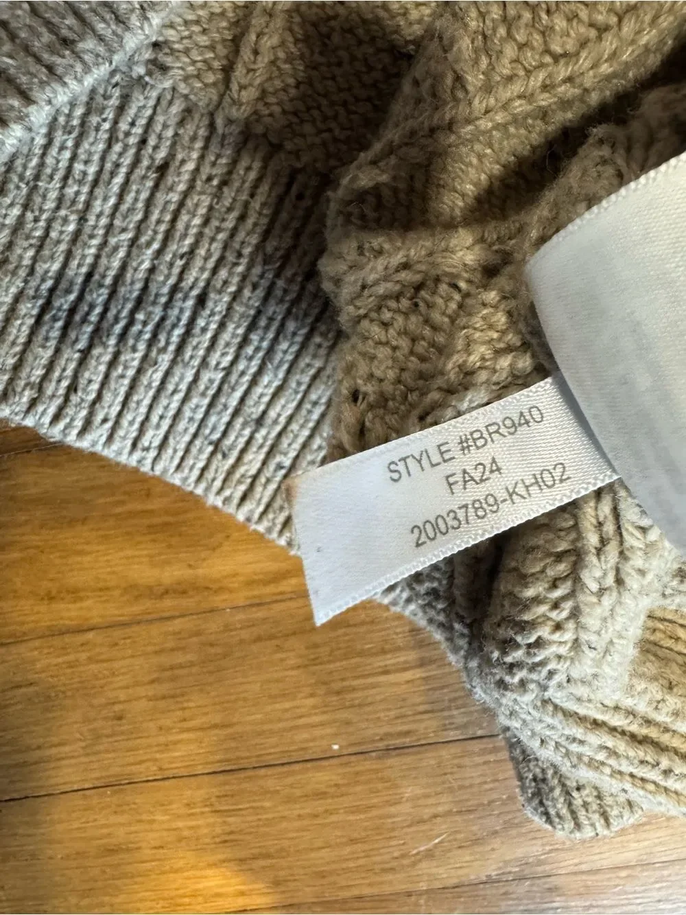 J. Crew Men's Classic Cable Knit Crewneck Sweater